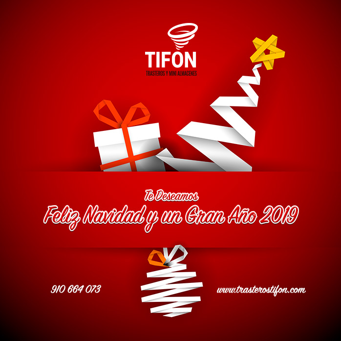 Feliz Navidad de parte del equipo de Tifón Trasteros en Ciudad Lineal