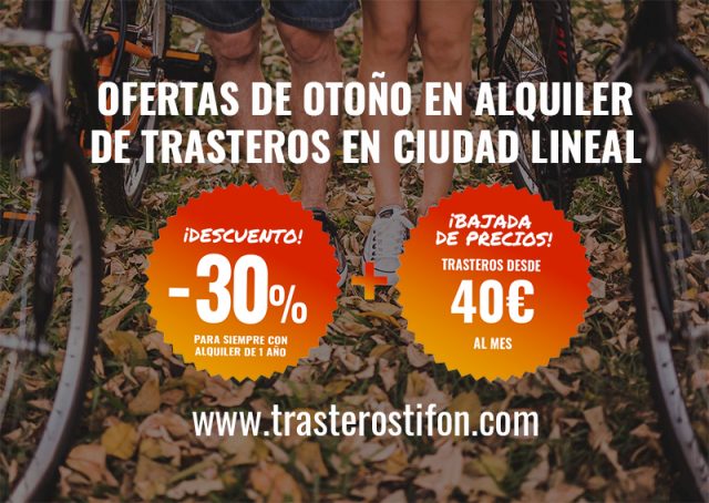 Ofertas Otoño trasteros en Ciudad Lineal Ofertas Otoño trasteros en Ciudad Lineal